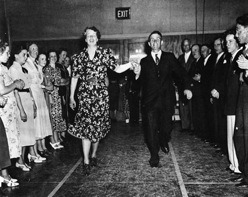 Eleanor Roosevelt at a Dance in Arthurdale