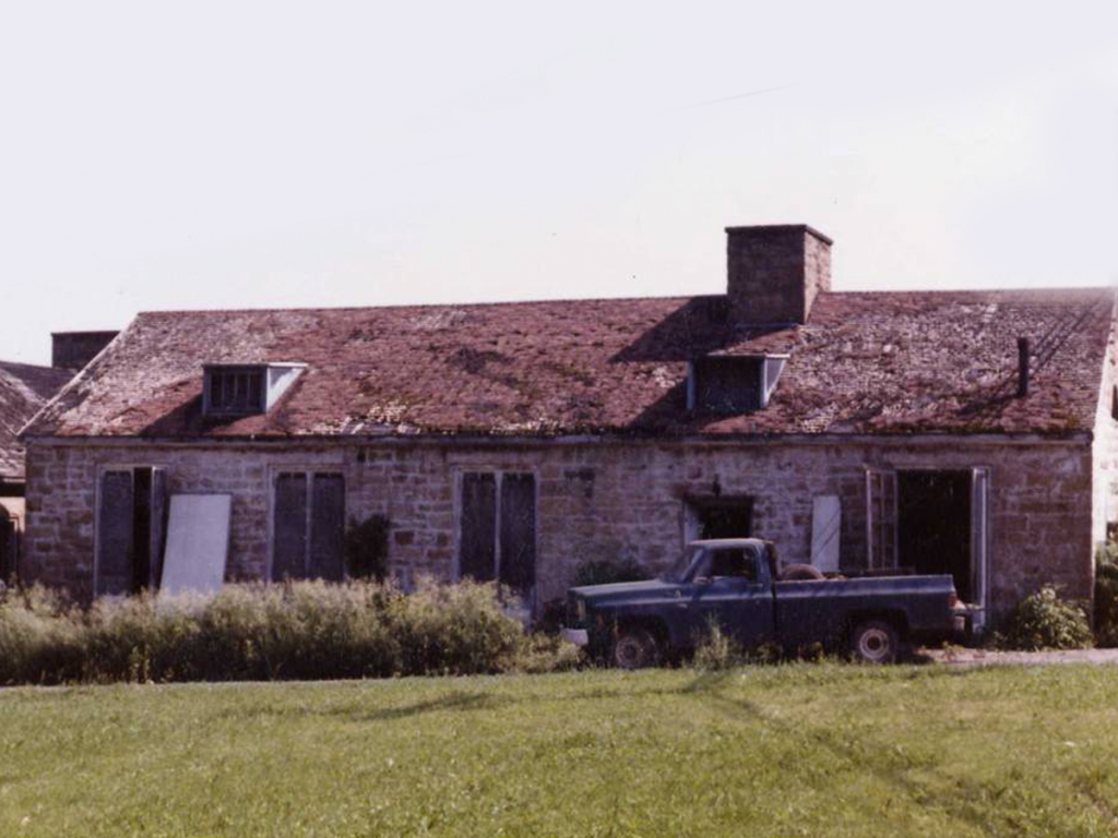 June 1986-first day of restoration work on the Administration Building