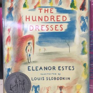 The Hundred Dresses book cover watercolor paintings of dresses