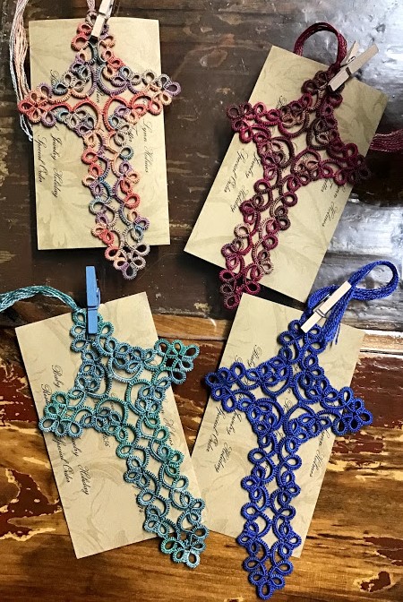 Tatted Cross Bookmarks