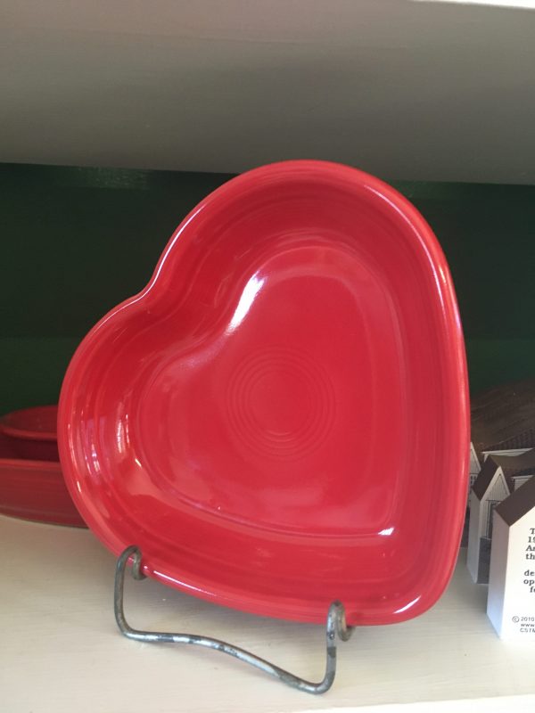 Red Fiesta Heart Bowls