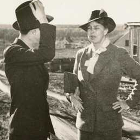 Eleanor Roosevelt with Government Official