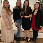 Group of four women with plaque for WVAM Institution of the Year
